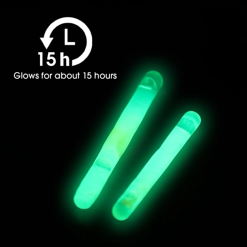 Lot de 10 à 50 bâtonnets luminescents fluo pour pêche de nuit, flotteurs lumineux 2.2 à 4.5mm
