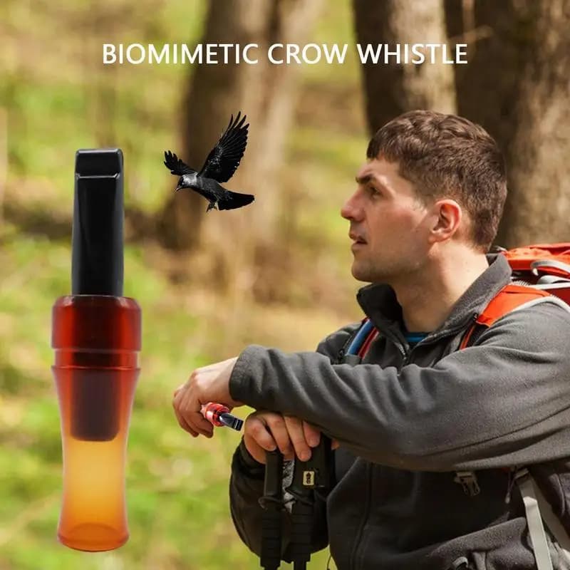 Sifflet appel corbeau chasse outils - leurre simulation son oiseaux appât accessoire extérieur