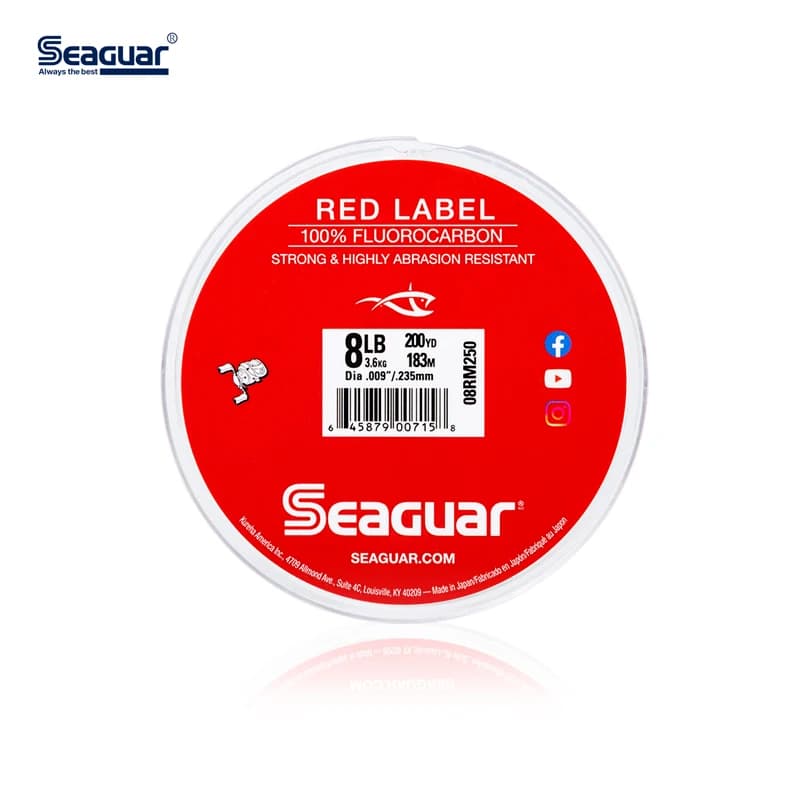 Fluorocarbone Seaguar Red Label 183 mètres pour la pêche en eau douce - Fil de pêche