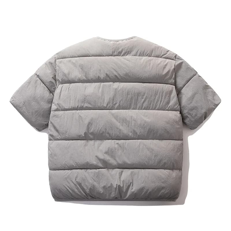 Veste matelassée couple homme femme hiver pêche mode coréenne demi-manches chaud