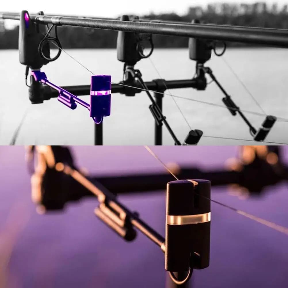Indicateur de touche lumineux réglable 7 couleurs avec wigglers pour pêche nocturne et alarmes