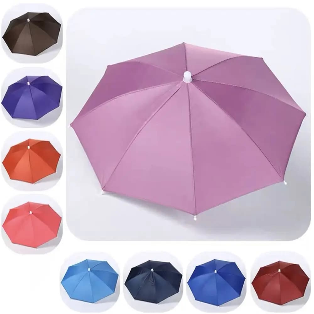 Chapeau parapluie pliable pêche résistant au vent protection solaire portable camping plage
