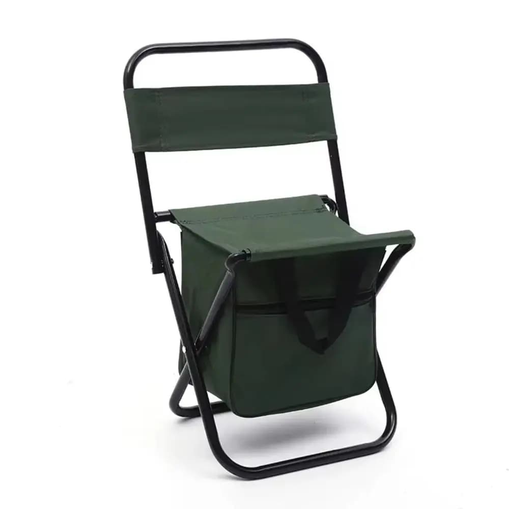Chaise de camping pliante résistante à forte charge - Fauteuil de pêche robuste style sac bandoulière