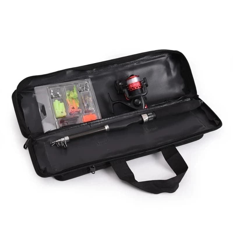 Sac de pêche pratique 50-80cm pour outils et équipement hiver lac rivière mer transport voiture