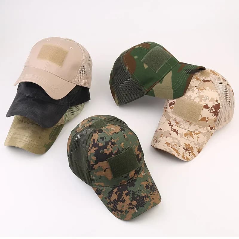Casquette baseball unisexe camouflage pour pêche et sports outdoor - Séchage rapide anti-UV