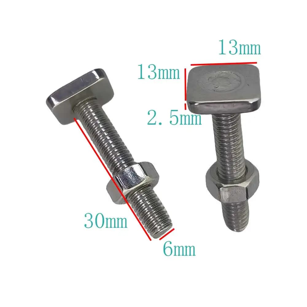 Écrou coulissant pour rail de kayak - Montage facile M6 pour accessoires de pêche