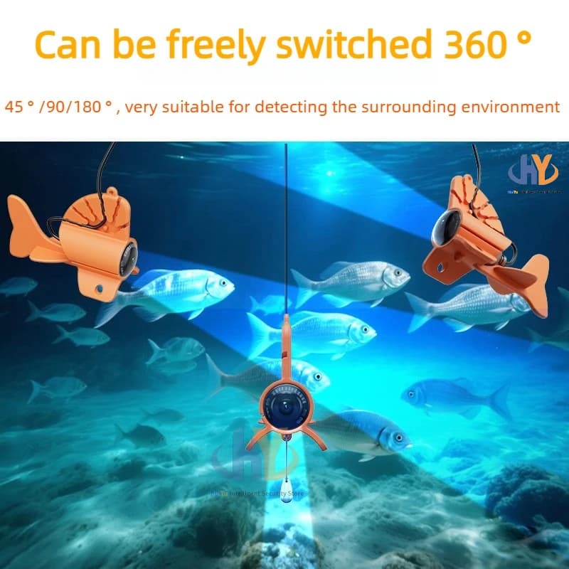 Sondeur de pêche visuel HD 4.3/5 pouces avec power bank 10000mAh pour pêche sous-marine