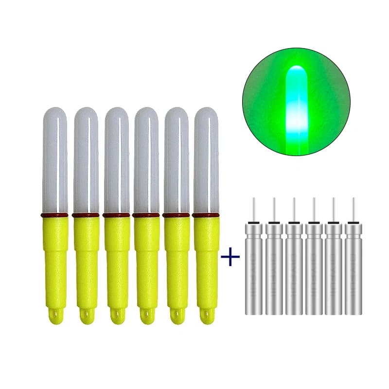 6 bâtons lumineux électroniques CR425 pour la pêche en mer, appâts lumineux attirant les poissons, accessoires