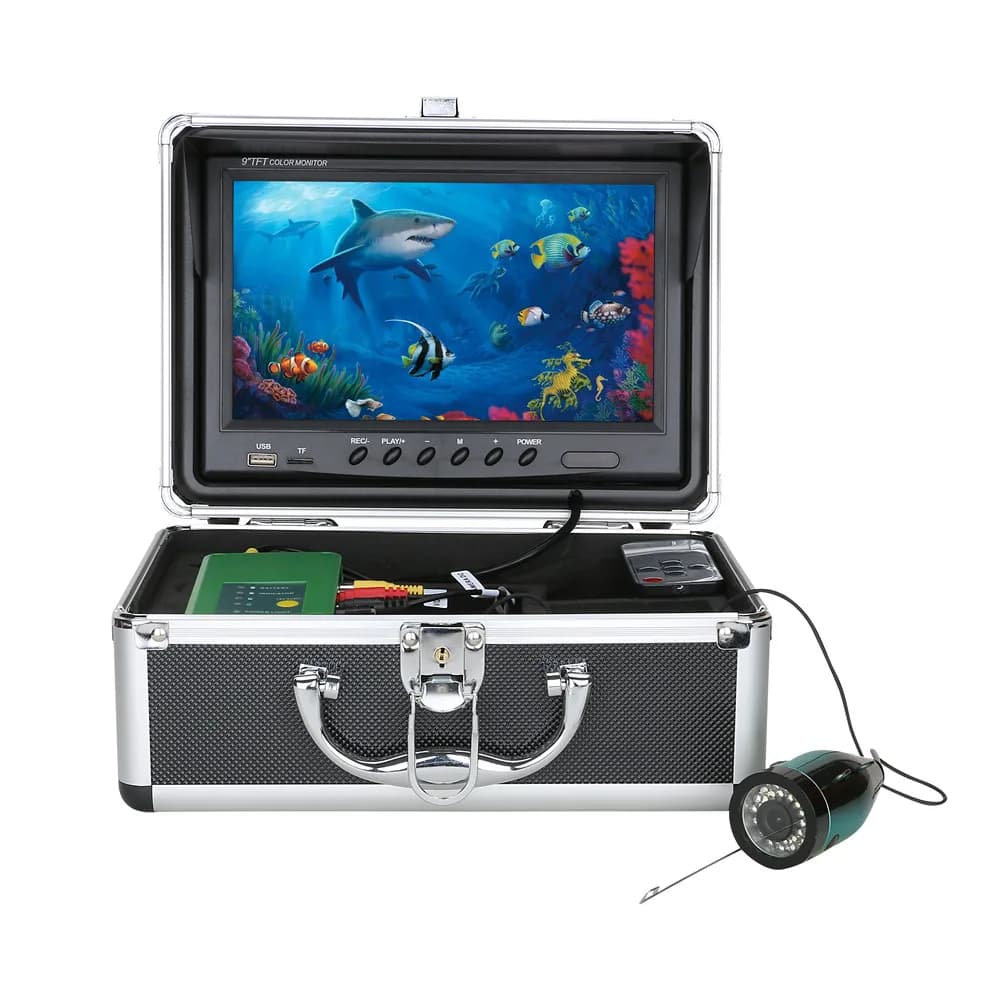 Caméra de pêche hivernale GAMWATER sous-glace 9" écran HD DVR IP68 étanche 1080P pour pêcheurs