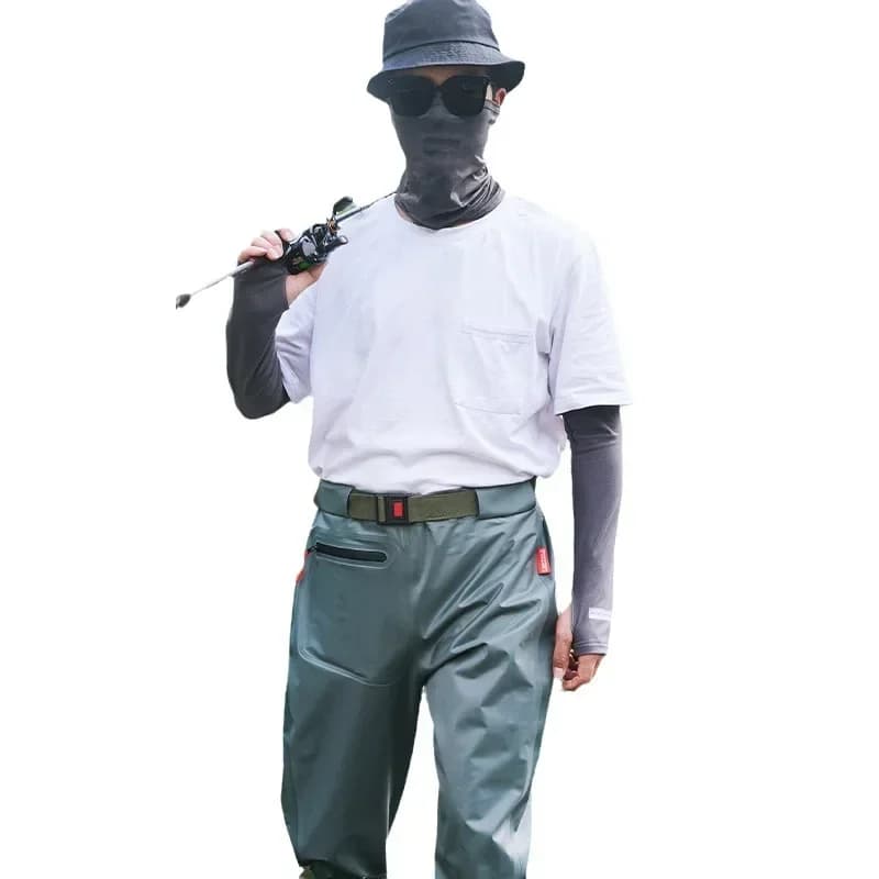 Combinaison de pêche respirante avec bottes intégrées - Waders imperméables pour hommes