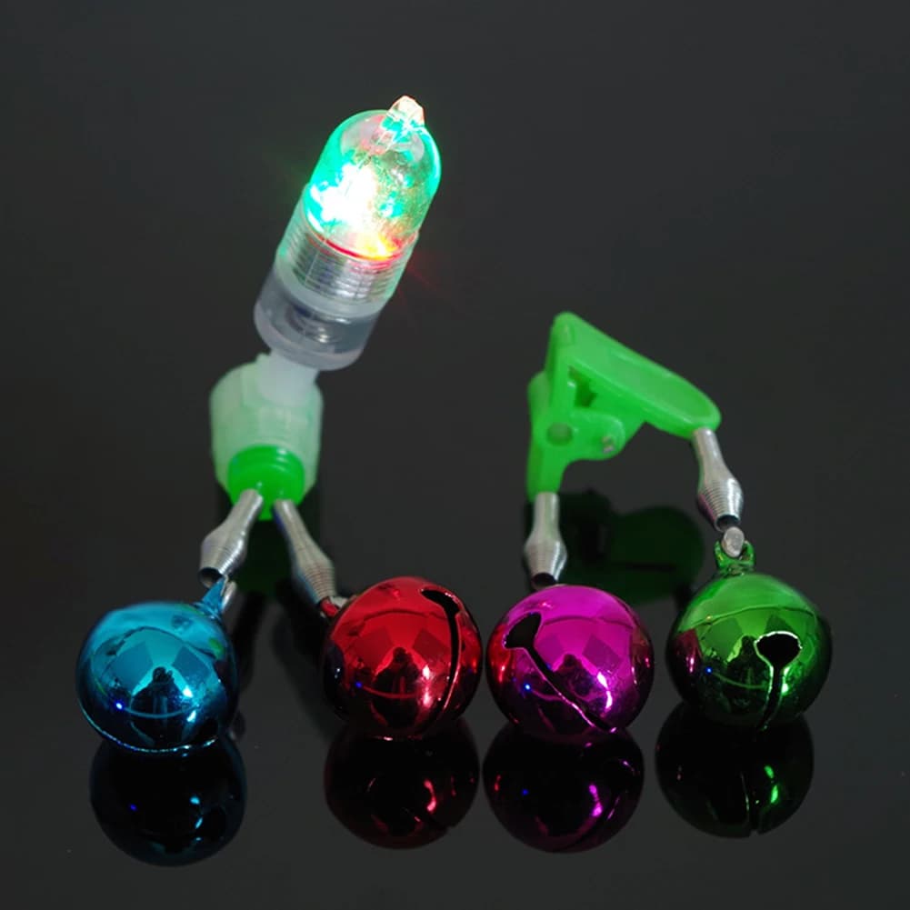 Lumière LED intelligente pour canne à pêche nocturne avec capteur d'alarme de touche - Accessoire pêche