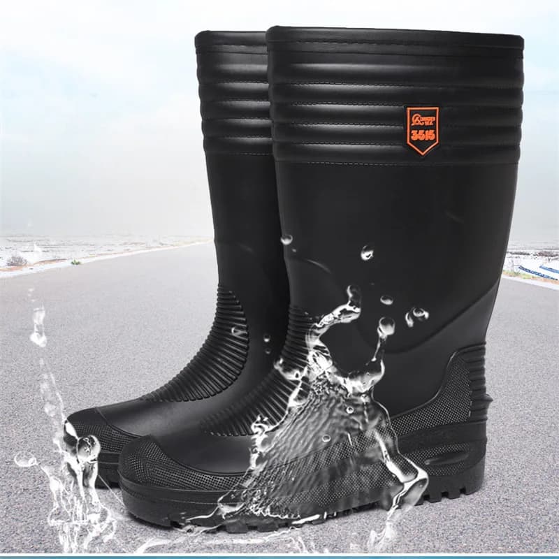 Bottes de pêche hiver imperméables hommes femmes doublure chaude neige antidérapantes