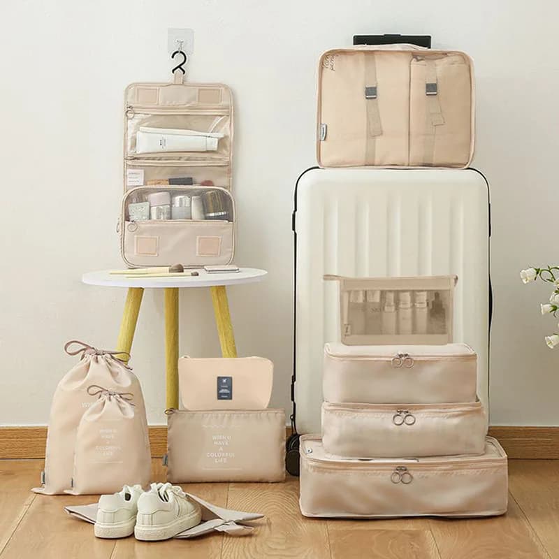 Set sacs organisateurs voyage pour vêtements et produits numériques - rangement valise et dortoirs étudiants