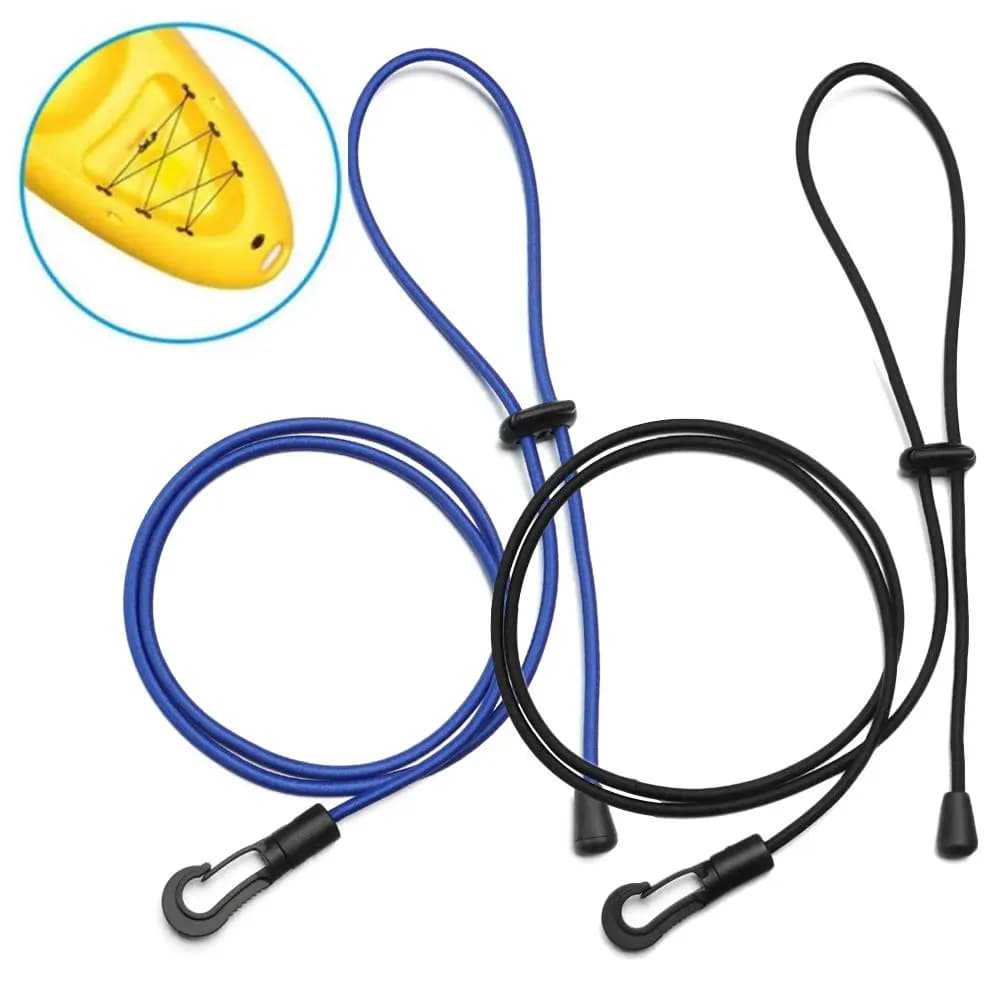 Longe de sécurité 120cm pour pagaie kayak - Sangle anti-perte pour pêche et navigation sécurisée