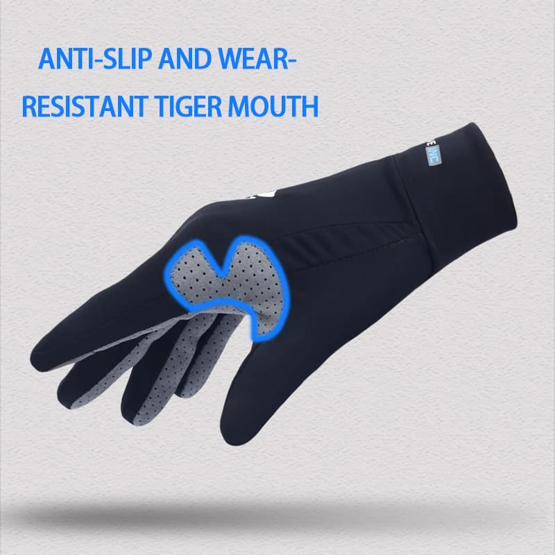 Gants pêche légers été soie glacée doigts complets séchage rapide écran tactile protection solaire