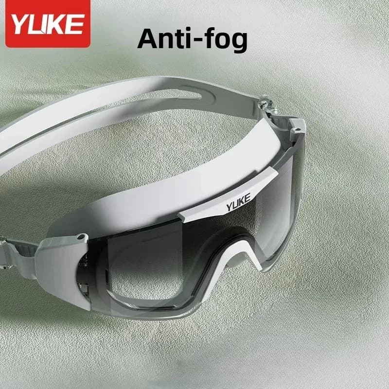 Lunettes de natation professionnelles étanches anti-buée HD grand cadre - Équipement plongée adulte