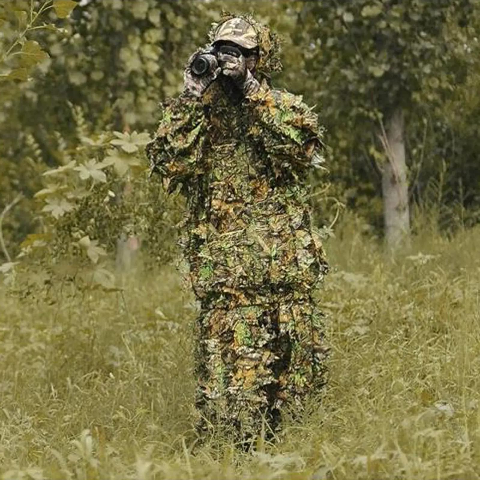 Combinaison woodland respirante pour observation ornithologique et pêche discrète