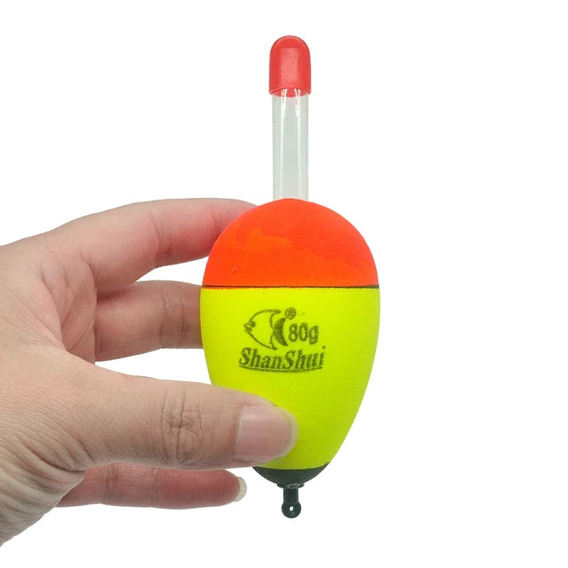 Lot 2 flotteurs EVA lumineux pour pêche en mer et rock fishing - Flotteurs mousse 5 à 60g