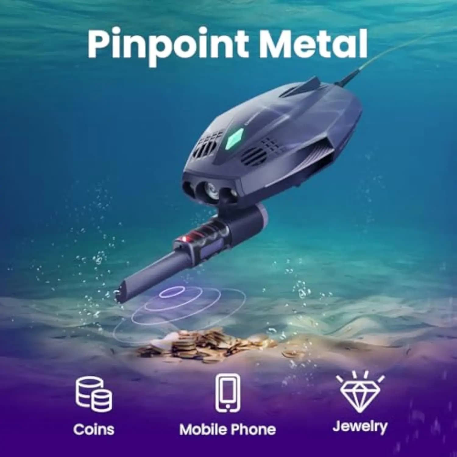 Drone sous-marin CHASING Dory Explore avec détecteur de métaux pour chasse au trésor et exploration 14.5m