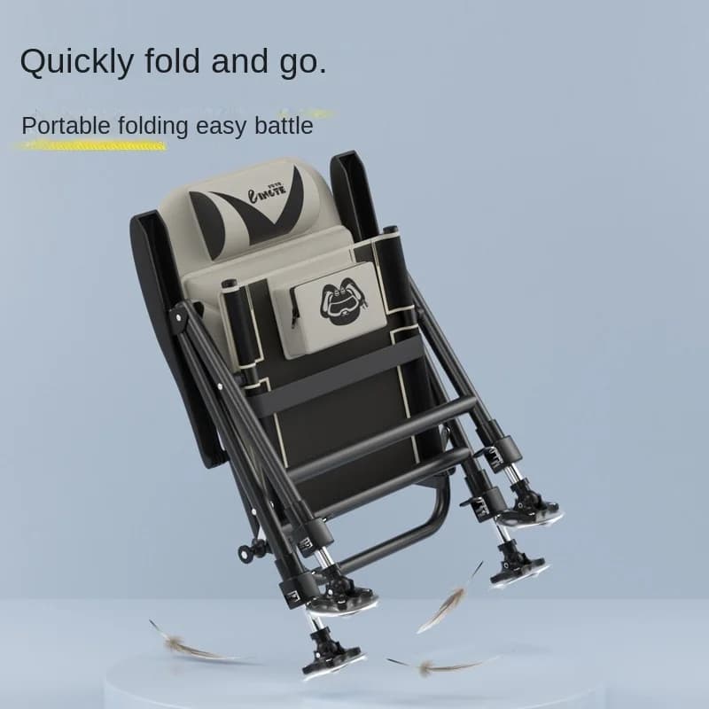 Chaise de pêche européenne multifonction tout terrain - Siège pliant portable inclinable diaotai