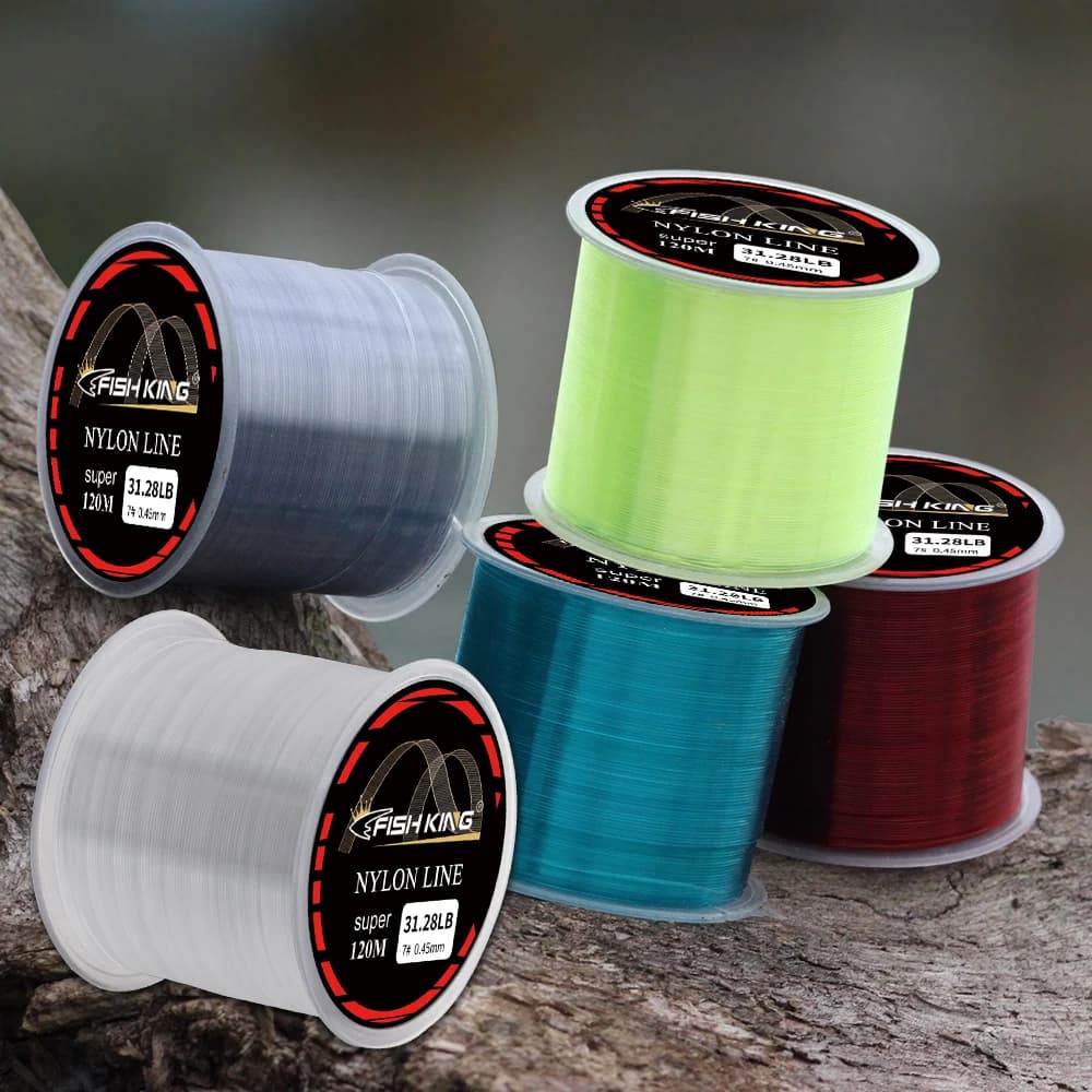 Ligne de pêche monofilament NGB Super Strong 120m pour carpe, nylon japonais haute résistance 0.14-0.60mm