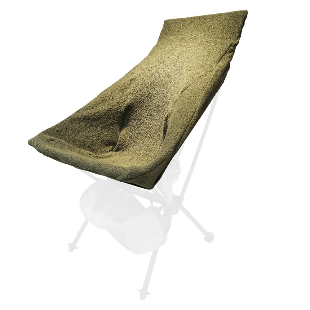 Chaise pliante d'hiver en laine épaisse - Chaise lune confortable pour camping et randonnée