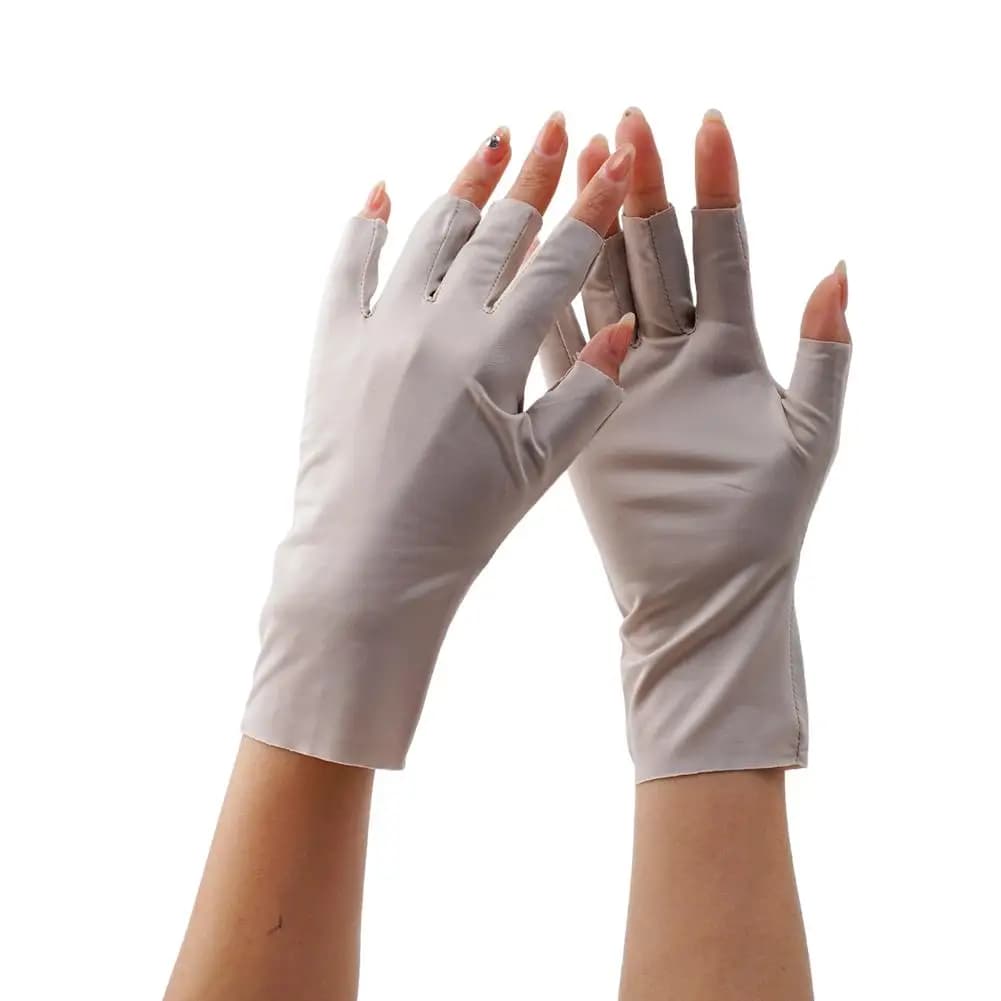 Gants doigts nus protection solaire multicolores femme - Manches UV été écran tactile conduite