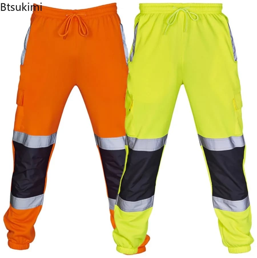 Pantalon sécurité réfléchissant 360° pêche nocturne visibilité hommes pêche de nuit