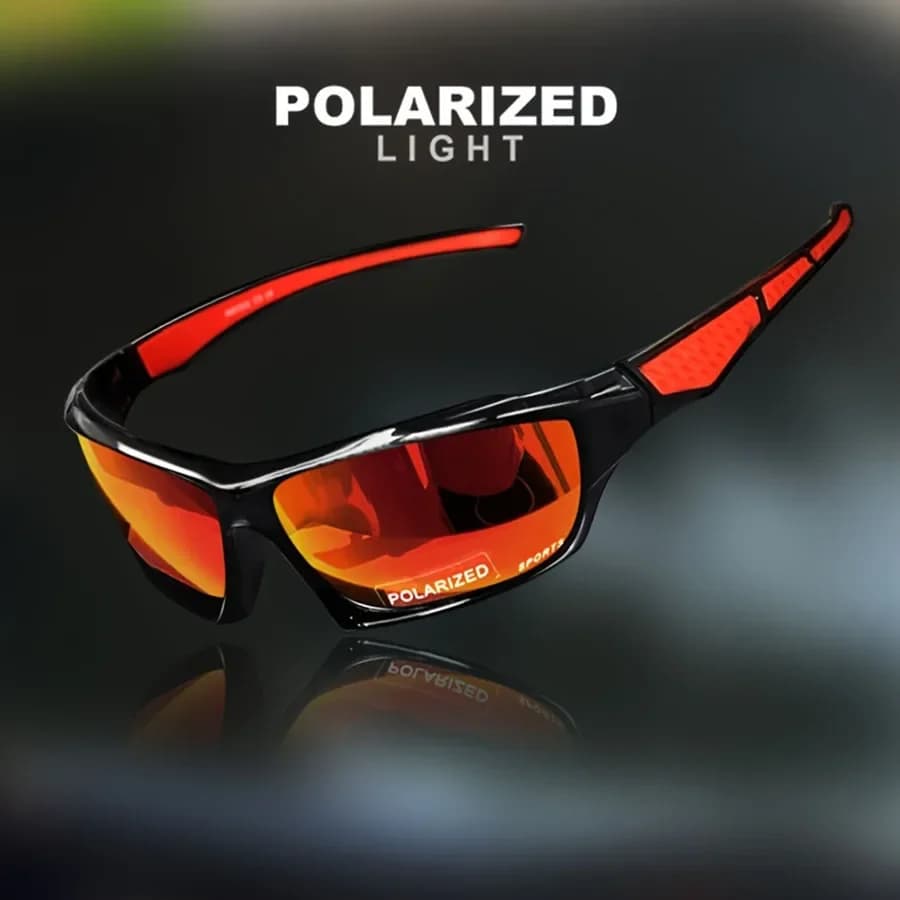 Lunettes de sport mode polarisées UV - Cadre rond métal personnalisable pour hommes et femmes - Protection UV400