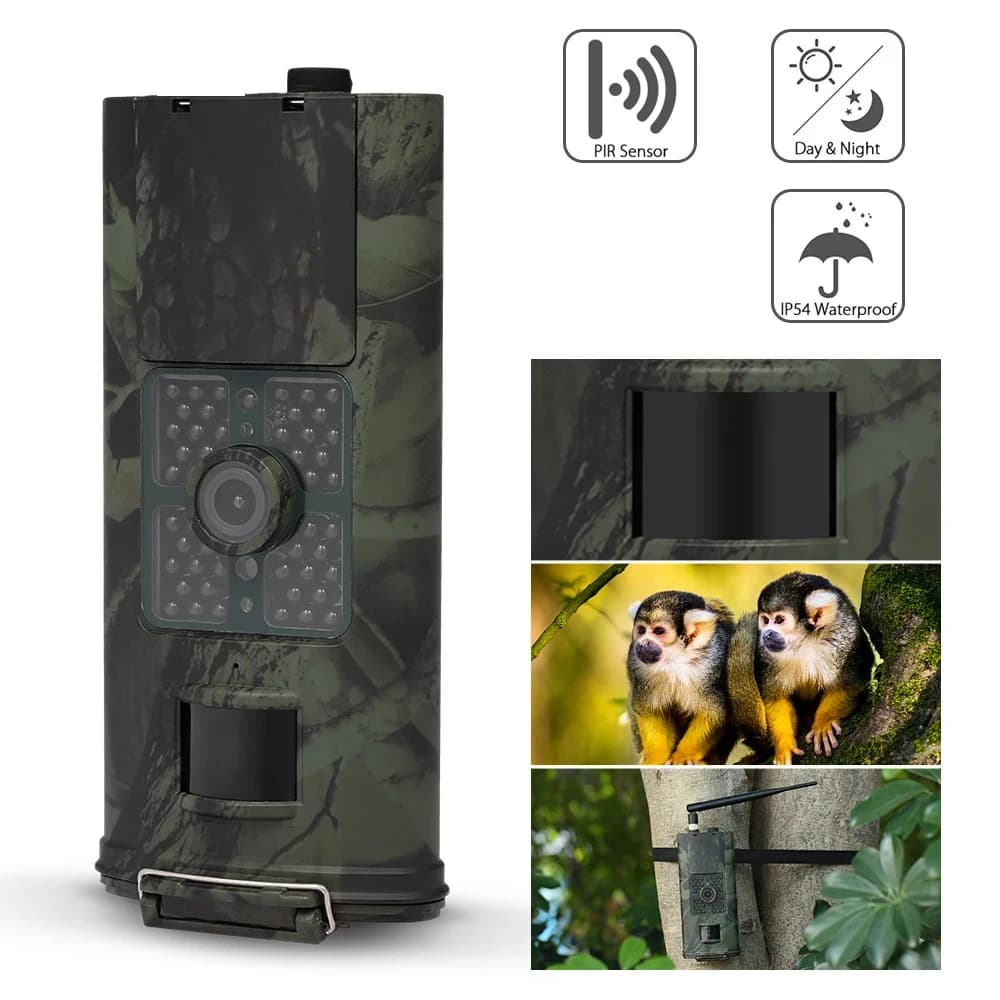 Caméra trail extérieure 2.7K 24MP étanche IP66 vision nocturne faible lueur pour jardin et observation faune