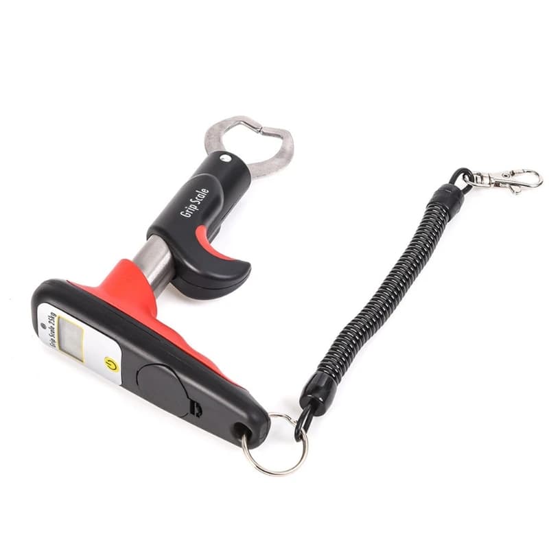 Pince télescopique pêche numérique 25kg LED balance digitale grip portable outil poisson éclairage intégré