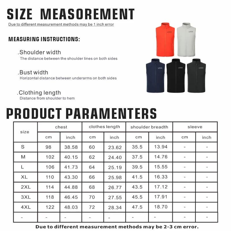 Veste sans manches matelassée chaude pour homme col officier décontracté personnalisable logo