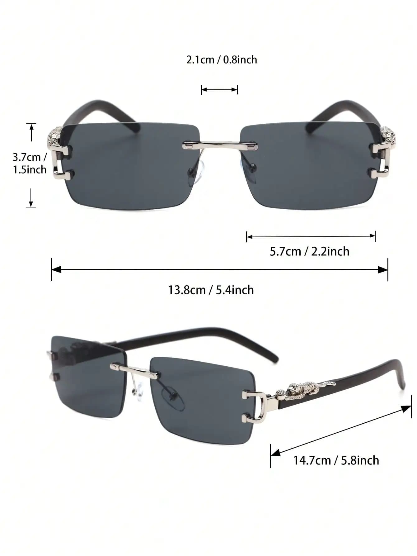 Lunettes de soleil métal carrées unisex pour pêche et cyclisme - Accessoire mode outdoor tendance