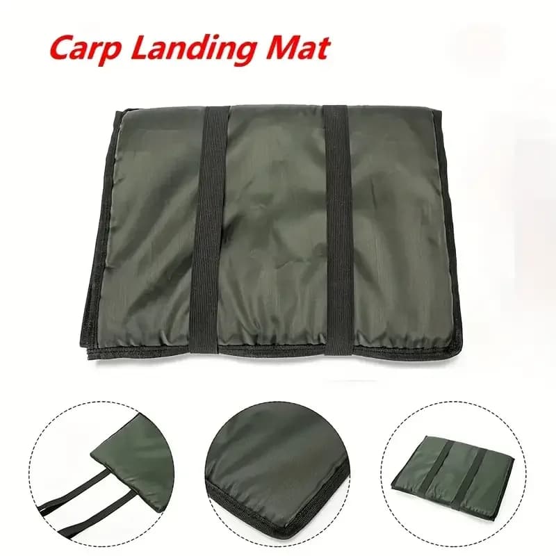 Système protection poisson - Tapis décrochage 3 couches 80x35cm waterproof - Pêche carpe sécurisée