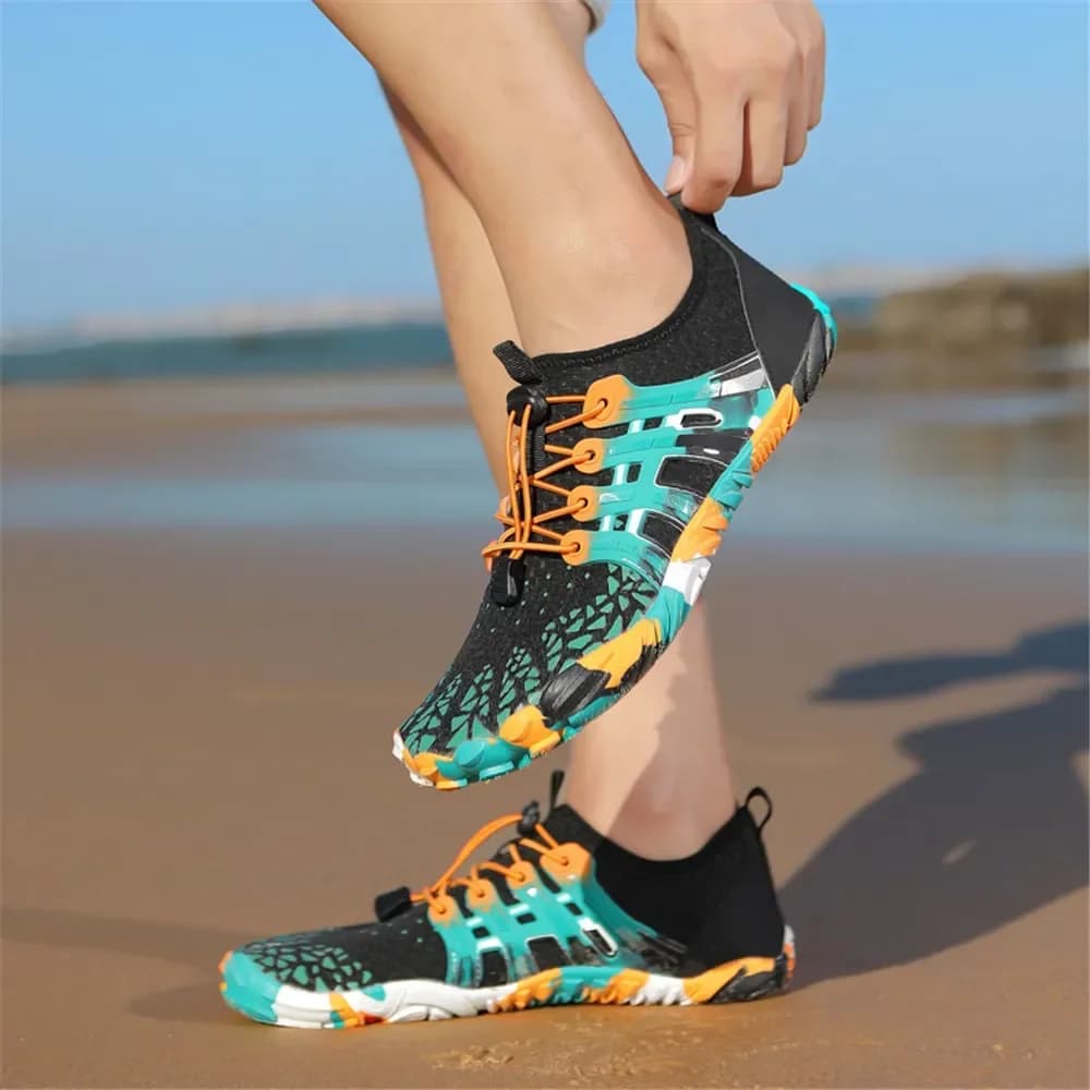 Chaussures cinq doigts pêche homme femme - Aquashoes remontée rivière plage mer