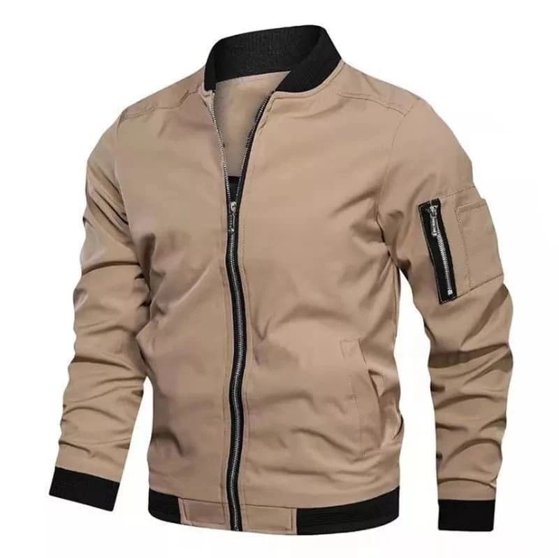Bomber homme léger printemps-automne pour pêche sportive anti-vent avec poches