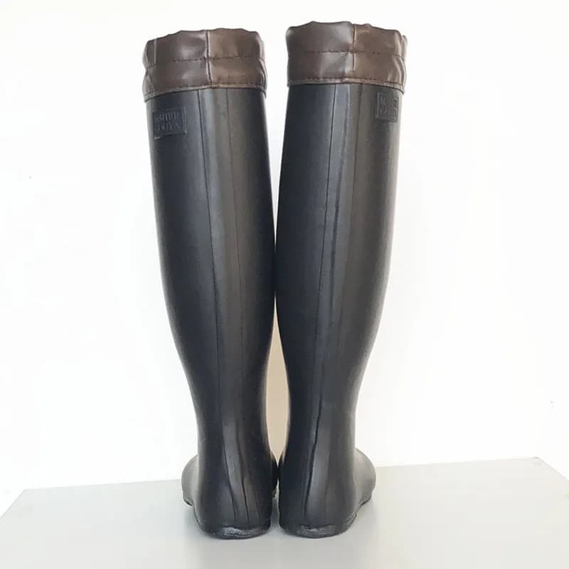 Bottes pliantes souples hautes légères étanches pêche wading chaussures eau hommes adultes extérieur