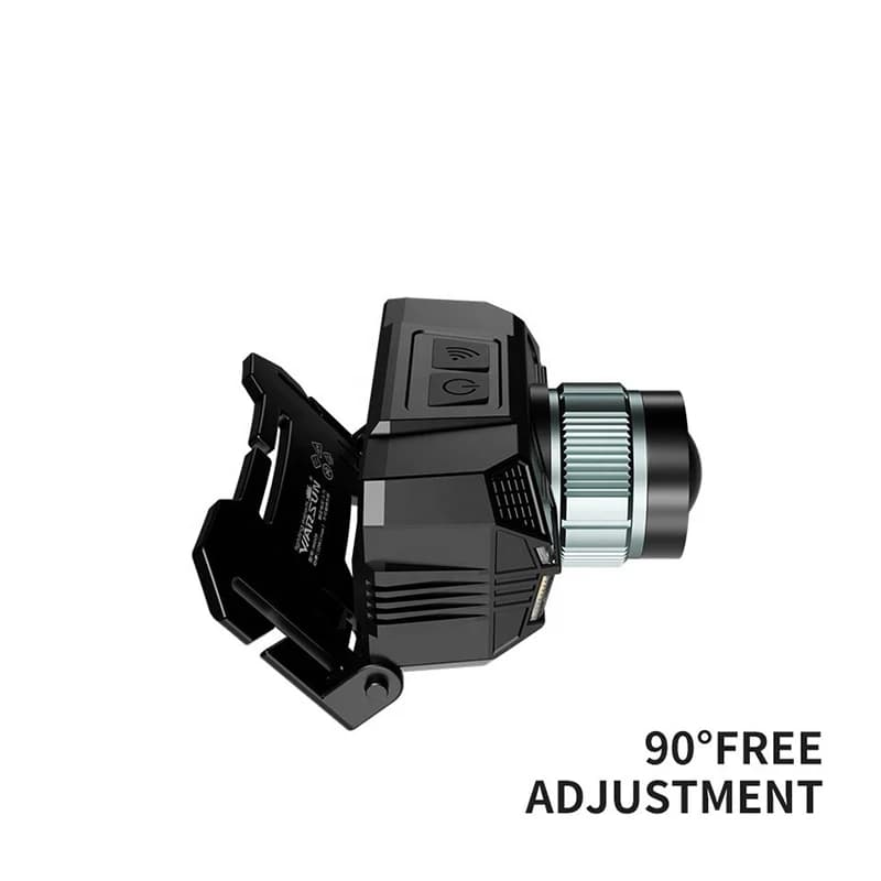 Lampe frontale WARSUN ultra puissante avec zoom - Rechargeable 18650 pour pêche en mer et rivière
