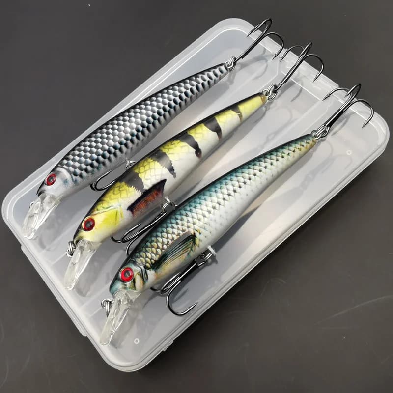 Leurre de pêche 13g minnow coulant coloré - 1 ou 3 pièces - appât artificiel accrocheur pour carnassiers