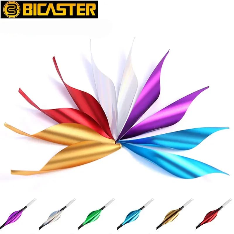 Empennes spirales Archery 2 pouces avec adhésif - 50pcs set DIY pour flèches chasse pêche