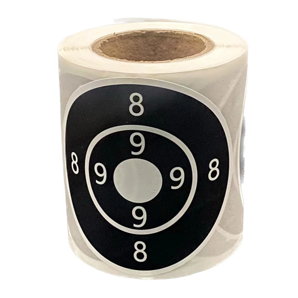 Cibles adhésives 3 pouces noir et blanc 200 pièces pour pistolet à plombs et BB - Entraînement tir
