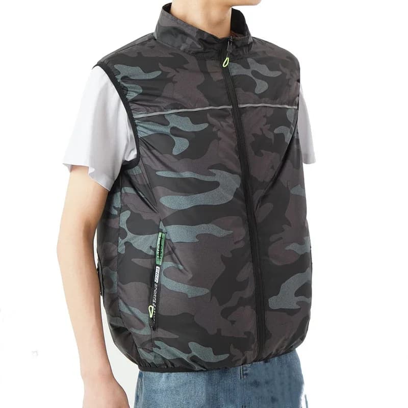 Veste rafraîchissante homme été avec ventilation USB pour travail extérieur et loisirs