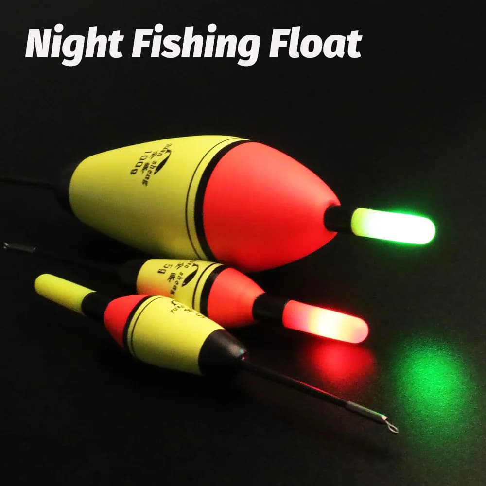 Flotteur pêche EVA 5g-100g flottabilité LED vertical recharge USB batterie CR425 jour nuit