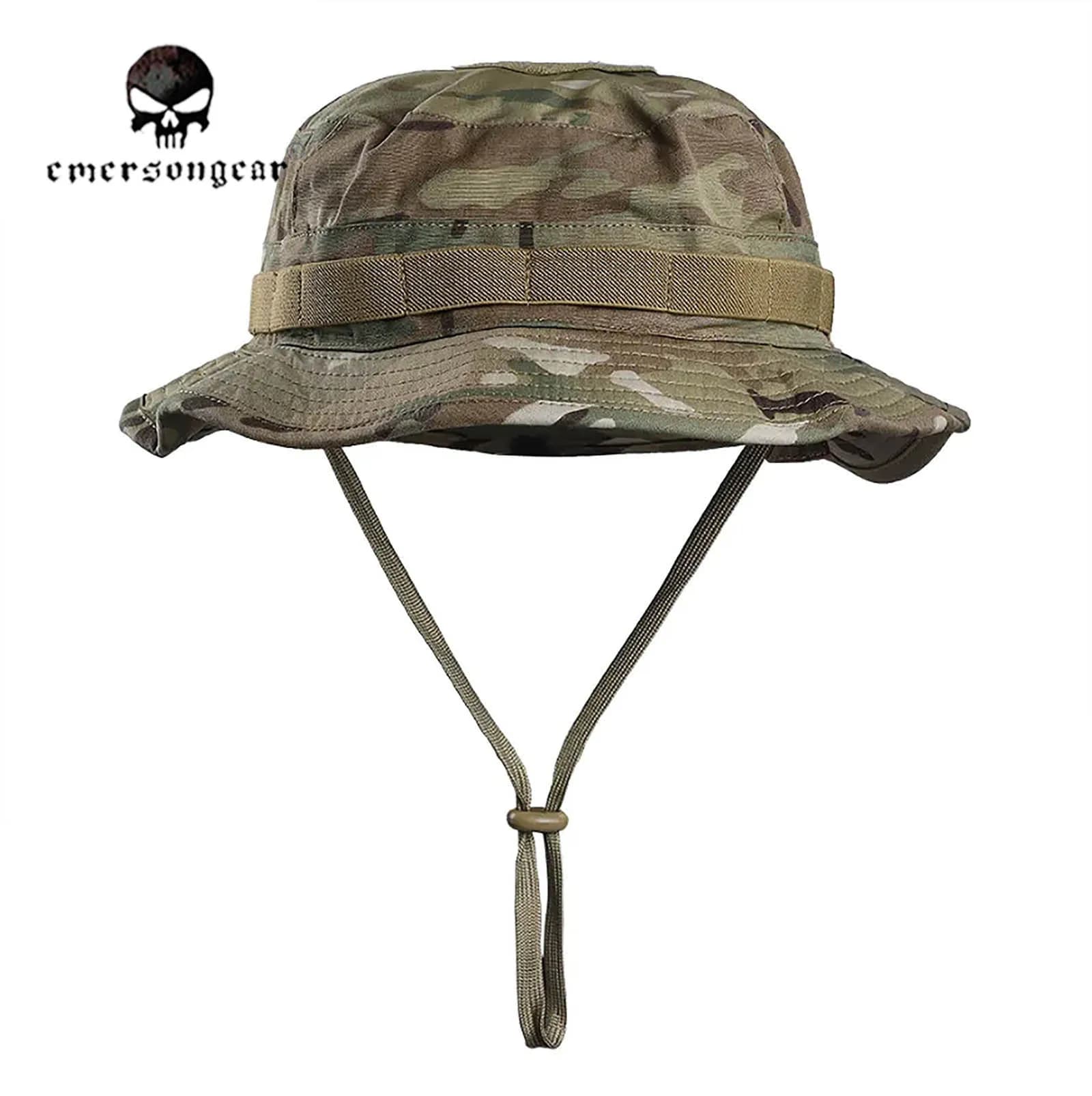 Chapeau boonie tactique courte visière camouflage pêche chasse randonnée été