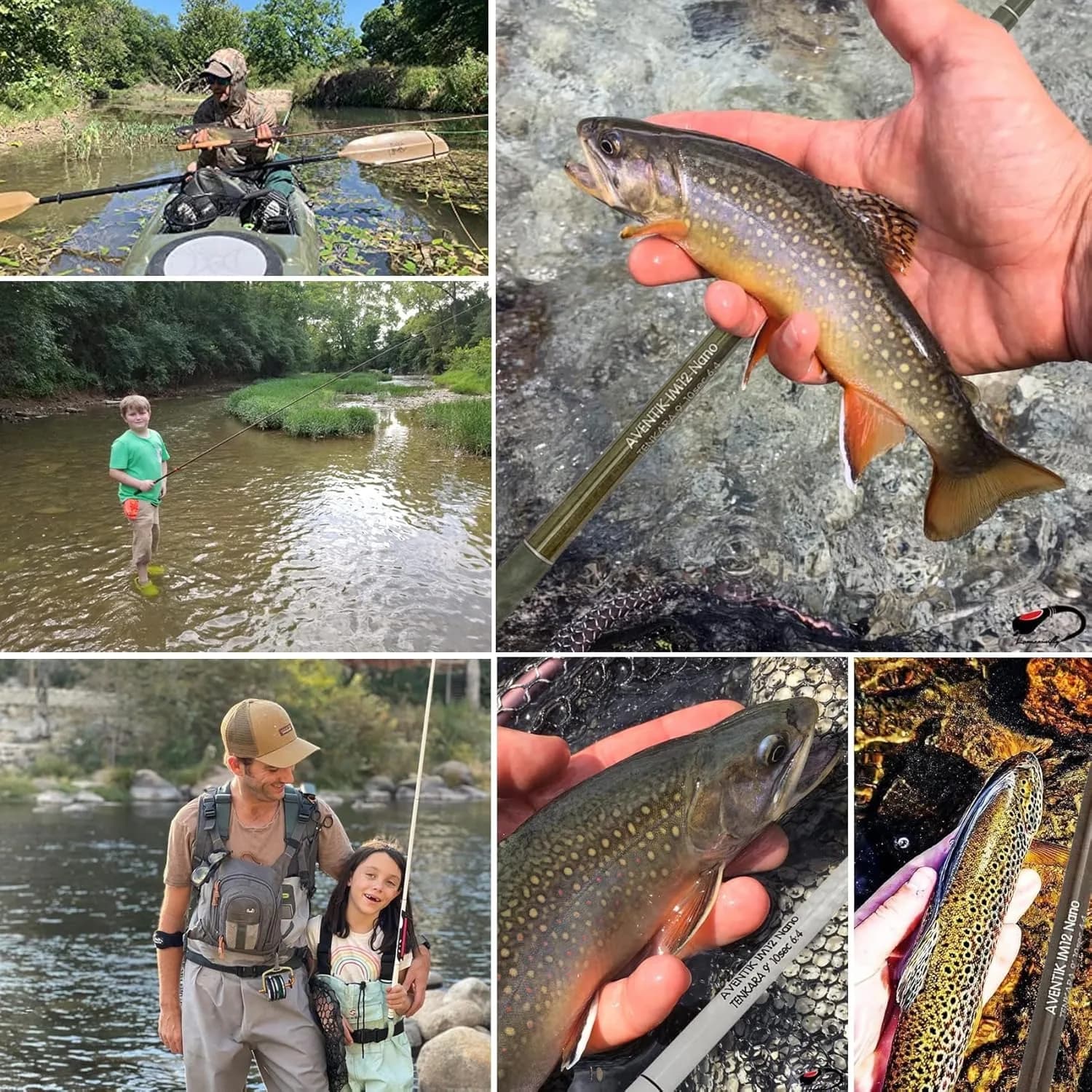 Canne Tenkara Aventik 9FT-13FT mini légère slim pêche à la mouche japonaise tube carbone portable