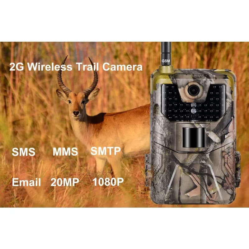 HC900M caméra chasse 20MP 1080P avec envoi SMS MMS boîtier métal étanche vision nocturne 2G