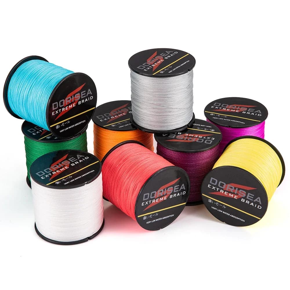 Ligne de pêche DORISEA X4 multifilament PE extrême 100m, résistance 6 à 100LB pour pêche sportive