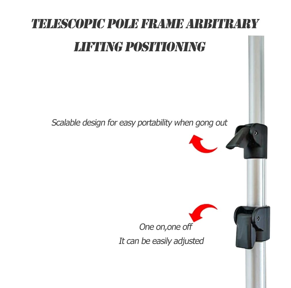 Support de canne télescopique en alliage aluminium renforcé - Porte-canne pêche réglable et stable