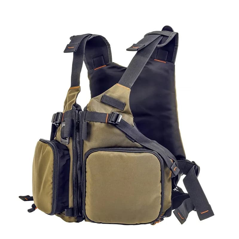 Gilet de pêche adulte portable ultra-fin léger - Mailles respirantes ajustables - Veste technique pêche