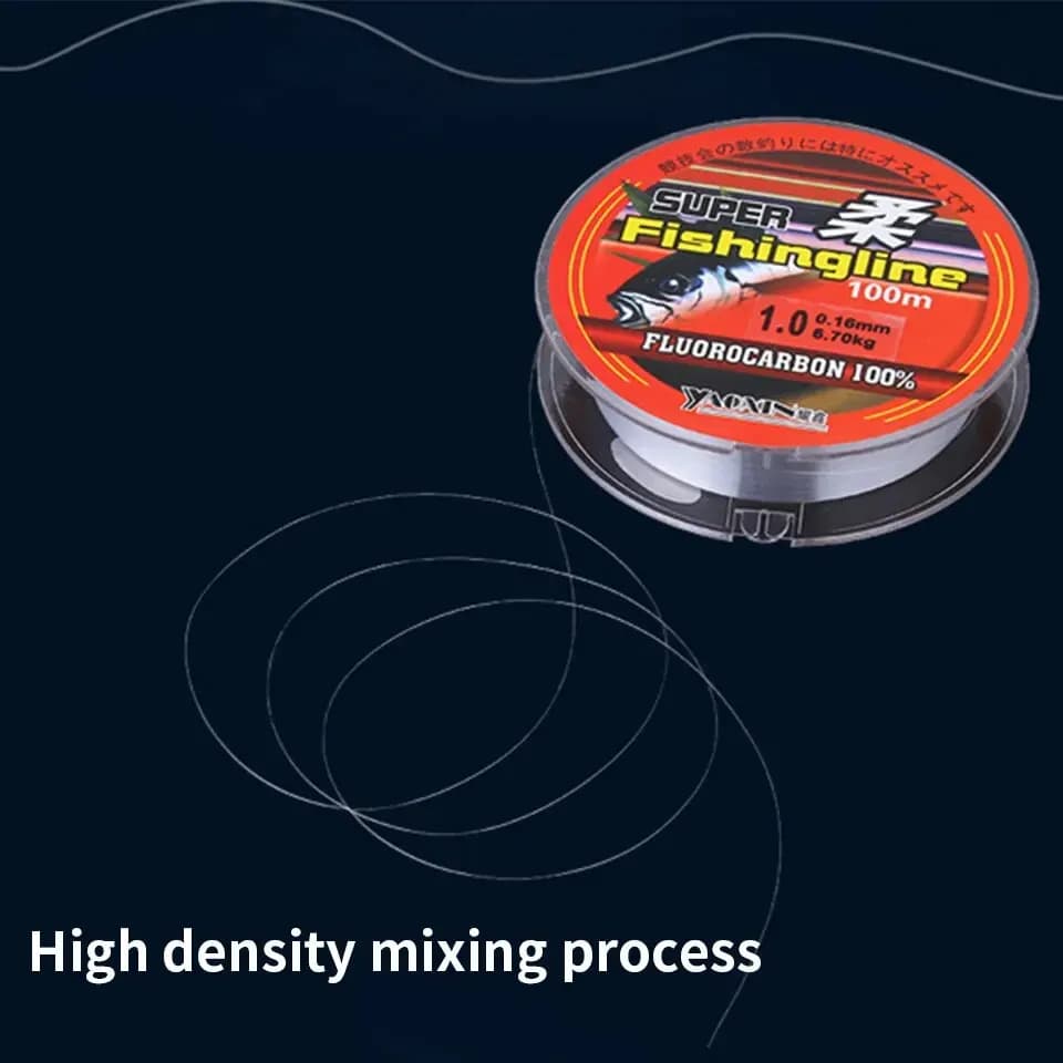 Ligne de Pêche Nylon Monofilament Transparente Extra Solide 500m pour Eau Douce et Mer